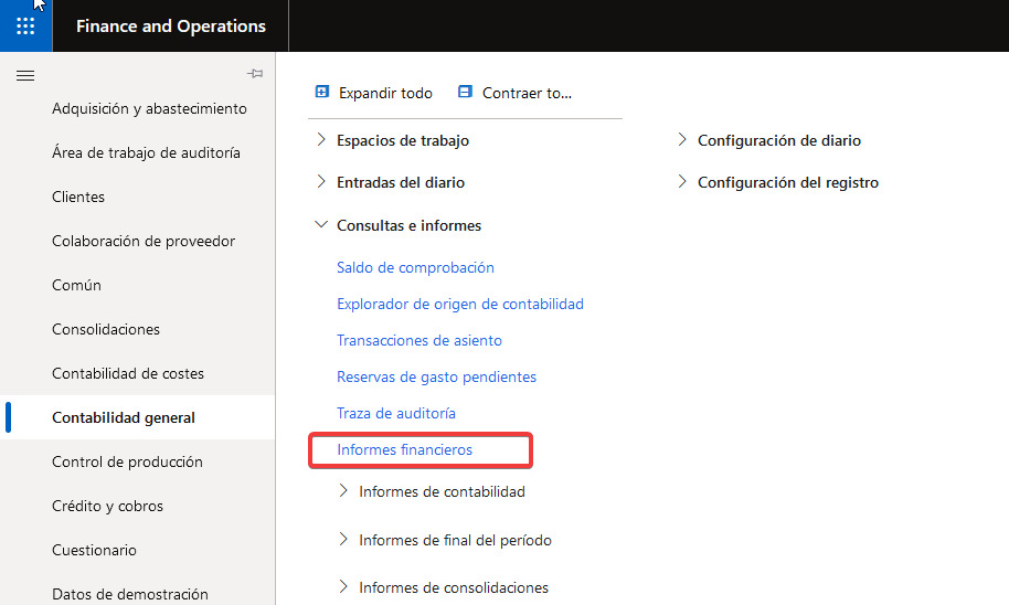 Management Reporter for Microsoft Dynamics 365 Finance ERP